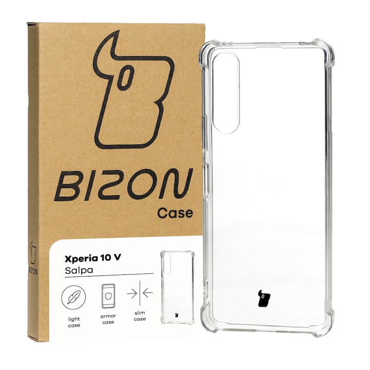 Husa pentru Sony Xperia 10 V, Bizon, Termoplastic, Transparent