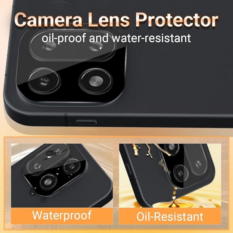 2 Pack Protectie Lentila Camera pentru OnePlus 15, Sticla Temperata 9H Ultra HD [Fara Impact asupra Fotografiilor Nocturne] Protectie Lentila, Anti-Risca Fara Bubele