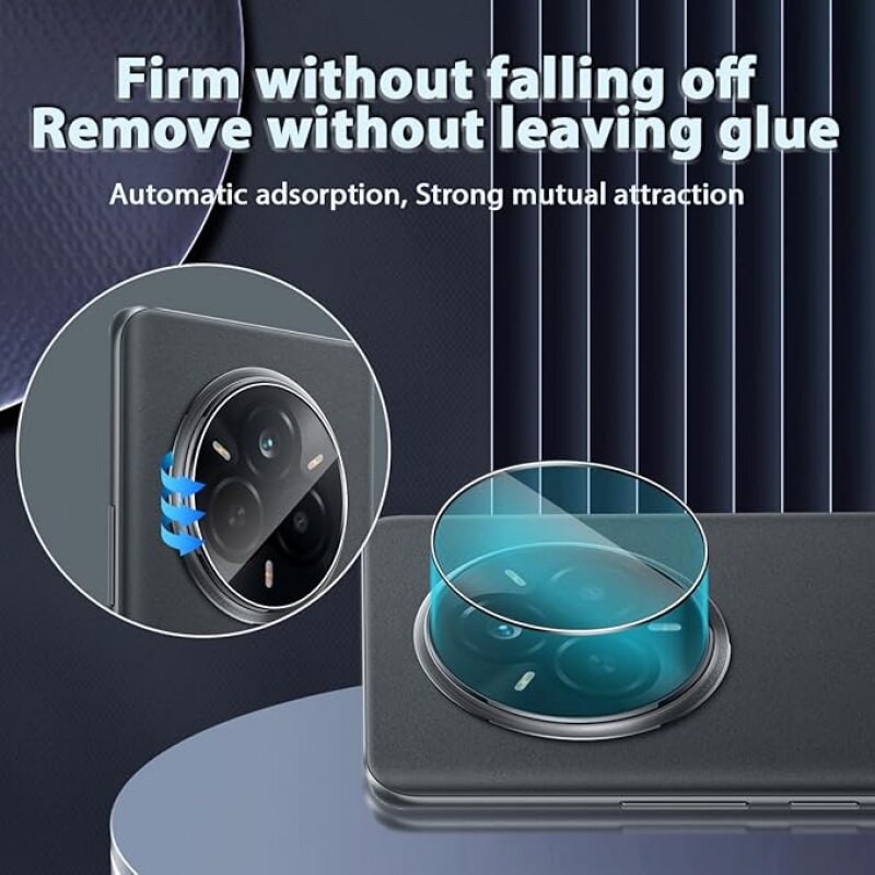 Set 2 Folii Protectie Camera Foto din Sticla Securizata, Transparenta, 9H, compatibil cu Realme 14 Pro Plus / Realme 14 Pro