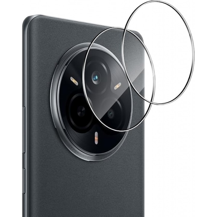 Set 2 Folii Protectie Camera Foto din Sticla Securizata, Transparenta, 9H, compatibil cu Realme 14 Pro Plus / Realme 14 Pro