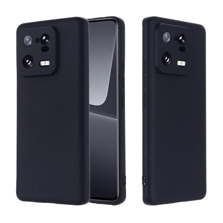 Husa Protectie din Silicon pentru Xiaomi 13 Pro, Decupaje Precise, Stylish Anti-Slip Design, Materiale de Calitate Superioara, Negru