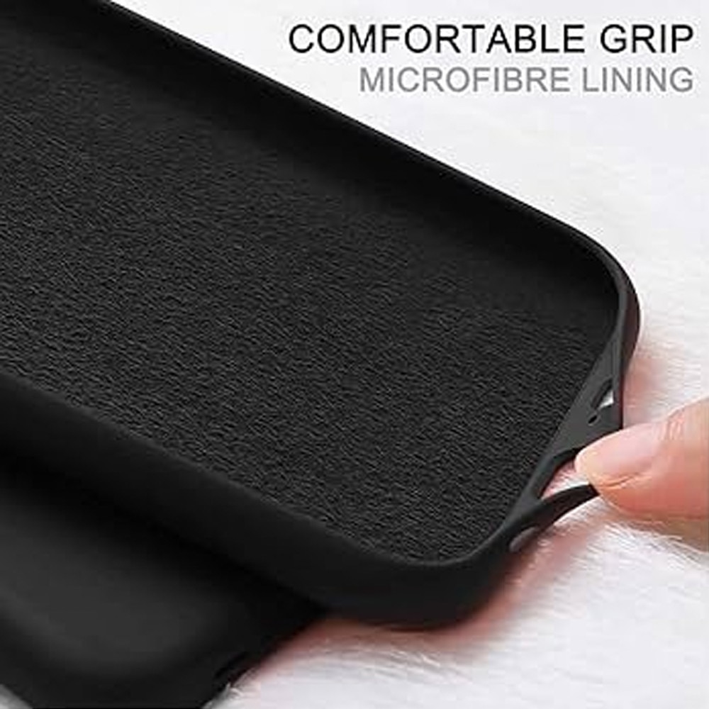 Husa interior Microfibra pentru Oppo Find X9, Liquid Silicone, Strat Catifea Anti-Zgarieturi, Protectie Completa, Camere Protejate, DAMUR, Negru
