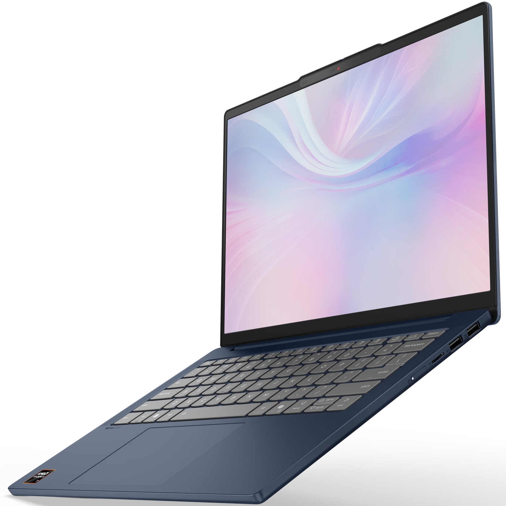 Laptop Lenovo IdeaPad Slim 5 14AKP10 cu procesor AMD Ryzen™ AI 5 330 pana la 4.5GHz, 14" WUXGA, OLED, 16GB DDR5, 512GB SSD, AMD Radeon™ 820M Graphics, No OS, Cosmic Blue, 3y Courier or Carry-in
