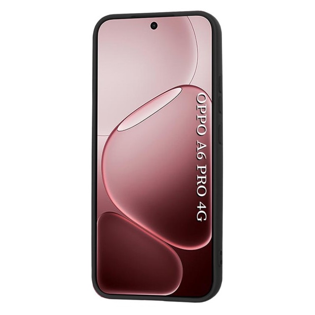 Husa Upzz® SoftFlex Pentru Oppo A6 Pro 4G / A6 Pro 5G, Silicon Soft, Protectie La Camera, Alcantara La Interior, Negru