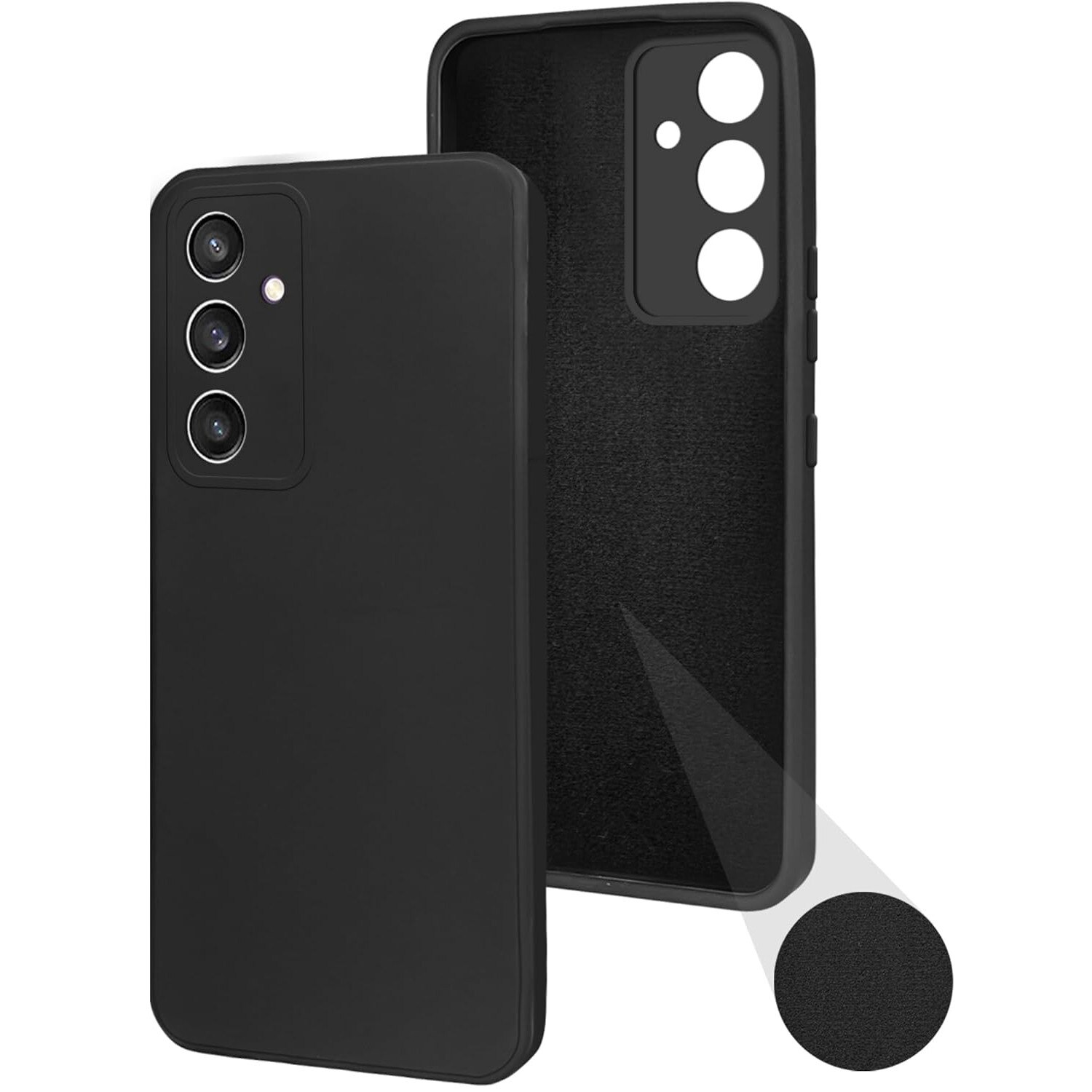 Husa pentru Samsung S23 FE Premium Silicon Daden®, Protectie Camera, Antisoc, Calitate Premium, Negru