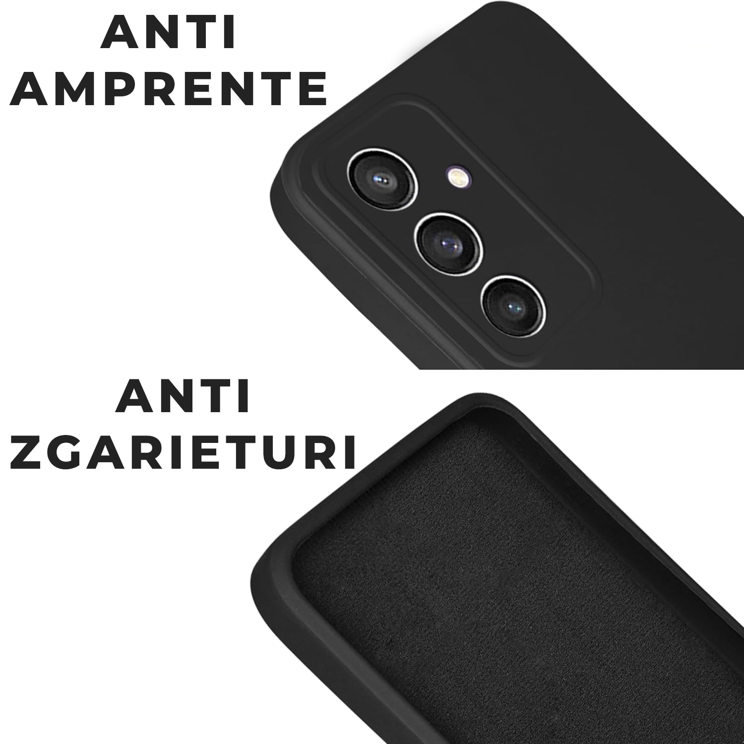Husa pentru Samsung S23 FE Premium Silicon Daden®, Protectie Camera, Antisoc, Calitate Premium, Negru