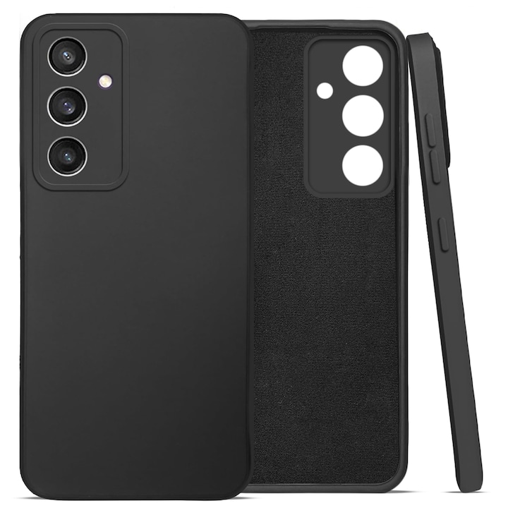 Husa pentru Samsung S23 FE Premium Silicon Daden®, Protectie Camera, Antisoc, Calitate Premium, Negru