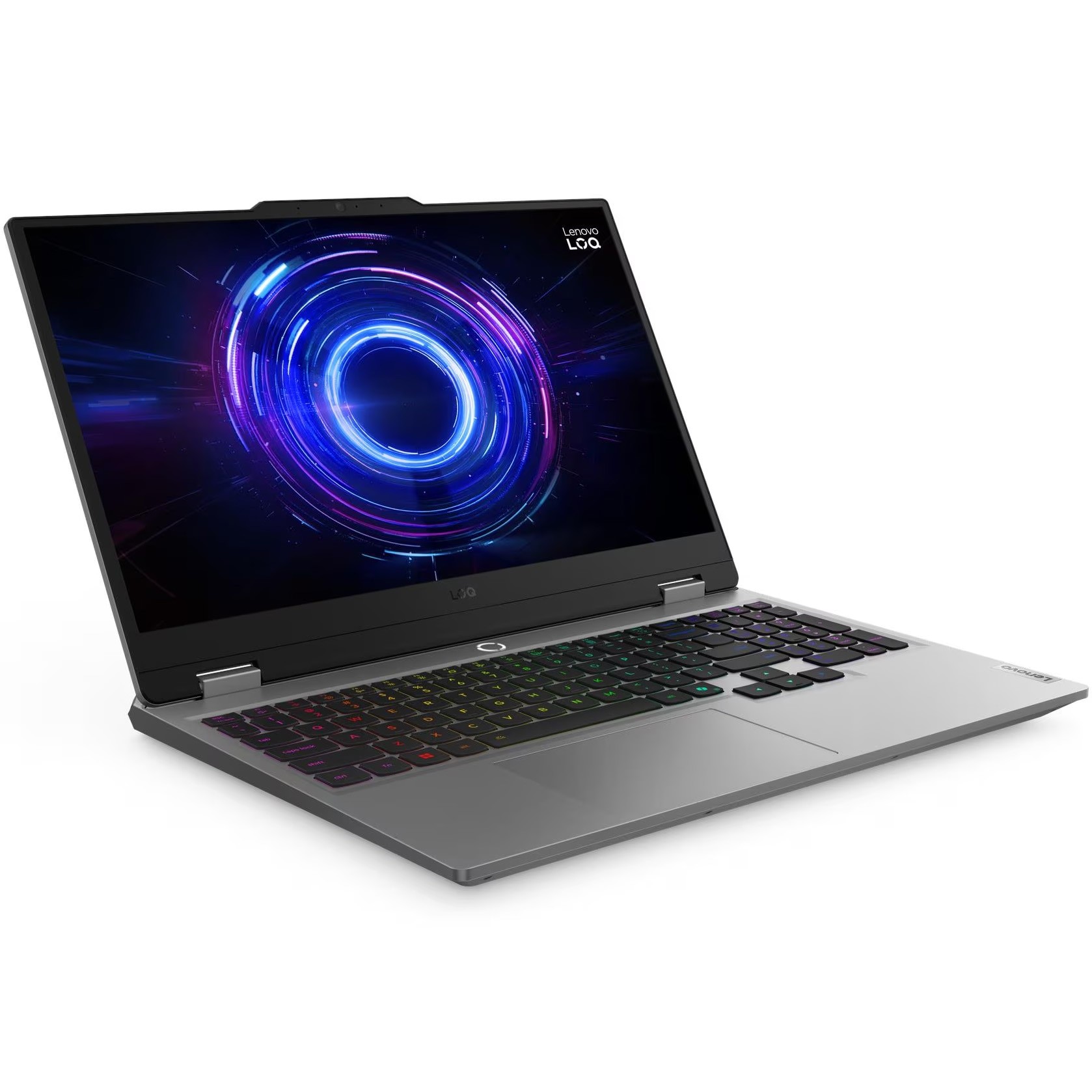 Laptop Gaming Lenovo LOQ 15IRX10 cu procesor Intel® Core i7-13700HX pana la 5.0GHz, 15.6" Full HD, IPS, 144Hz, 32GB DDR5 RAM, 1TB SSD, NVIDIA® GeForce RTX™ 5060 8GB GDDR7, No OS, Luna Grey