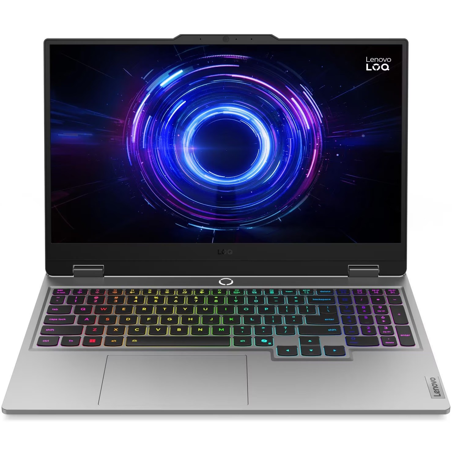 Laptop Gaming Lenovo LOQ 15IRX10 cu procesor Intel® Core i7-13700HX pana la 5.0GHz, 15.6" Full HD, IPS, 144Hz, 32GB DDR5 RAM, 1TB SSD, NVIDIA® GeForce RTX™ 5060 8GB GDDR7, No OS, Luna Grey