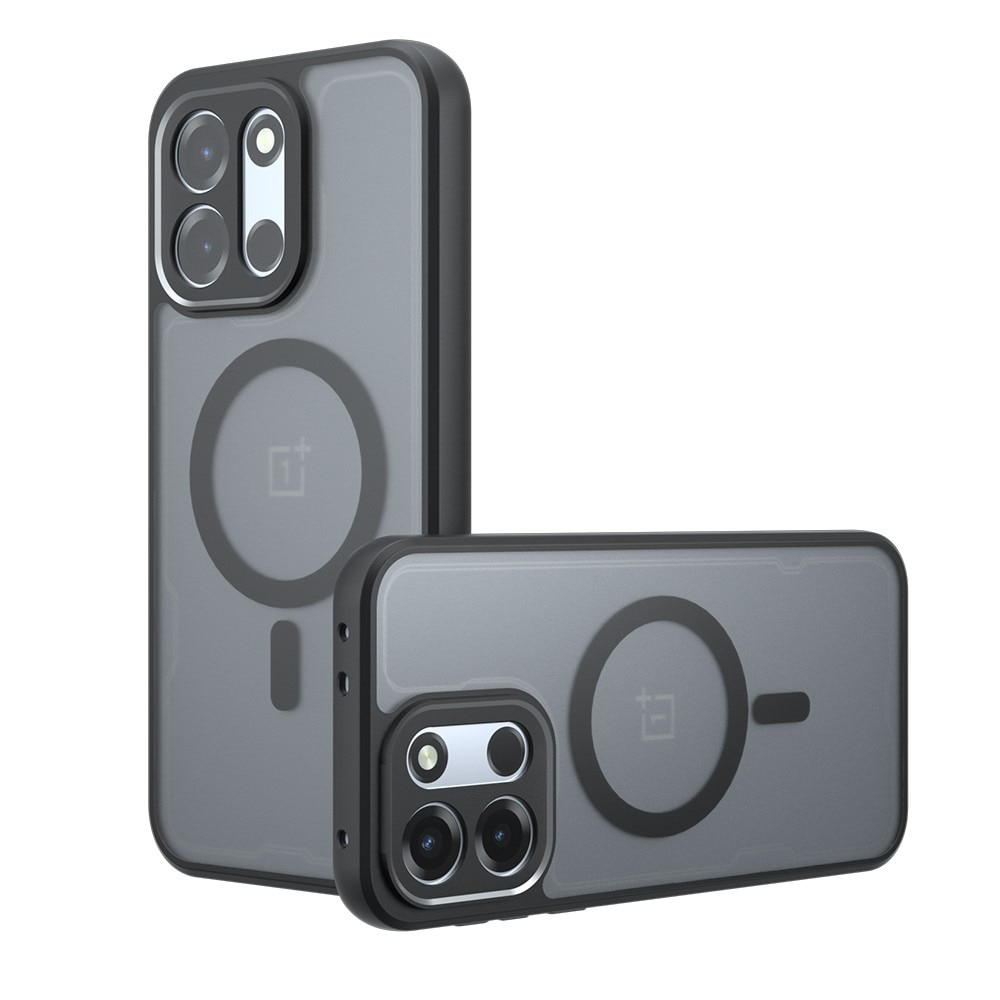 Husa pentru OnePlus Nord 6 Daden® PureFrost MagSafe, Incarcare wireless, Protectie sporita, Anti-amprenta, Negru fumuriu