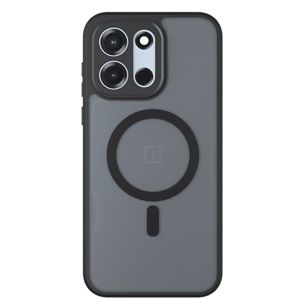 Husa pentru OnePlus Nord 6 Daden® PureFrost MagSafe, Incarcare wireless, Protectie sporita, Anti-amprenta, Negru fumuriu