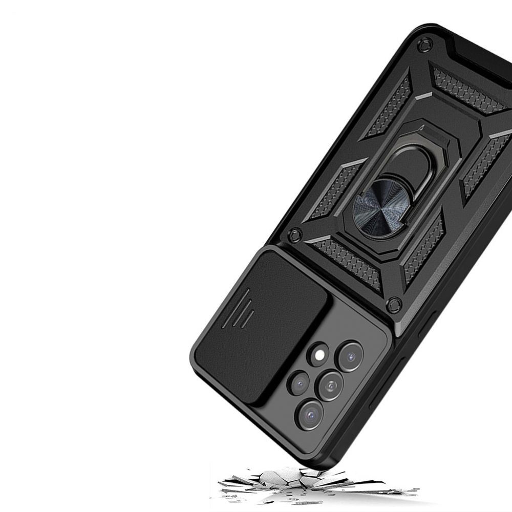 Husa pentru Samsung Galaxy A52 4G / A52 5G / A52s 5G cu protectie camera, Accesorio CamShield Series, Black