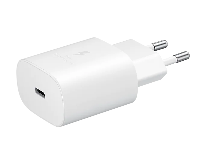 Incarcator retea original Samsung, EP-TA800, Retail Box, Super Fast Charging, 25W, USB-C, White
