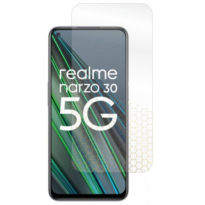 Folie pentru Realme Narzo 30 5G, Ultra-Rezistenta, Claritate Cristalina, Aplicare Usoara