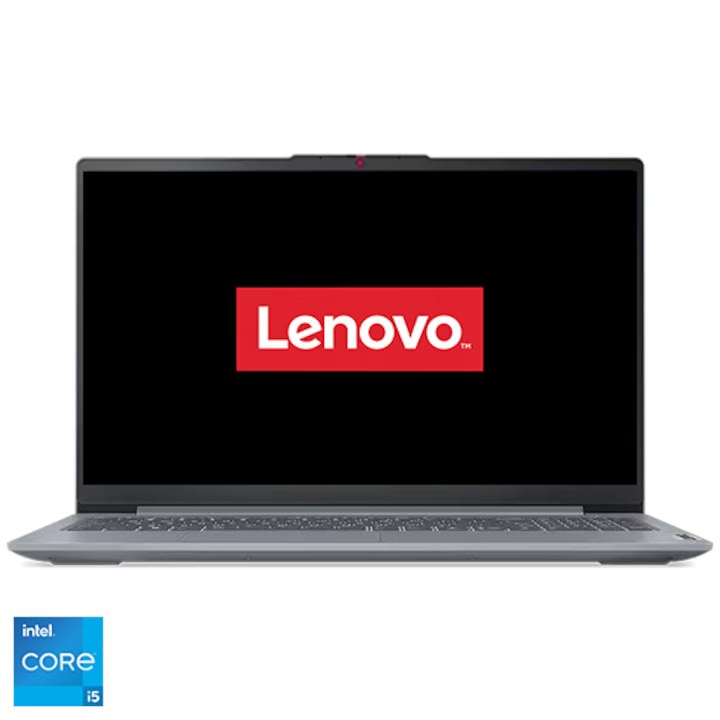 Laptop Lenovo IdeaPad Slim 3 15IAH8 cu procesor Intel® Core™ i5-12450H pana la 4.4GHz, 8 cores, 15.6" Full HD, 8GB LPDDR5, 4 TB SSD, Intel® UHD Graphics, No OS, Arctic Grey
