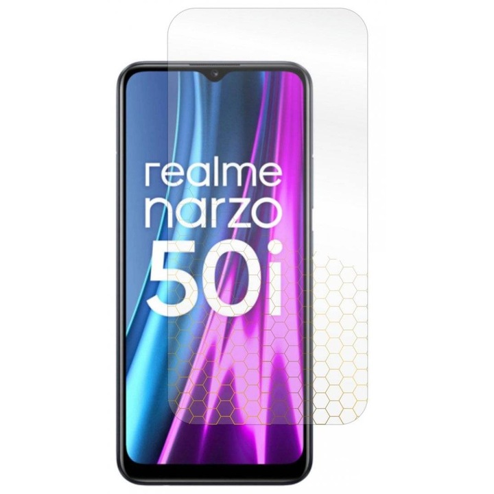 Folie pentru Realme Narzo 50i, Ultra-Rezistenta, Claritate Cristalina, Aplicare Usoara