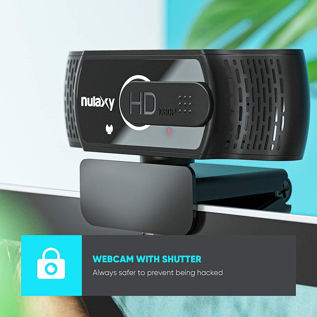 Camera web Nulaxy C900, Full HD, Black