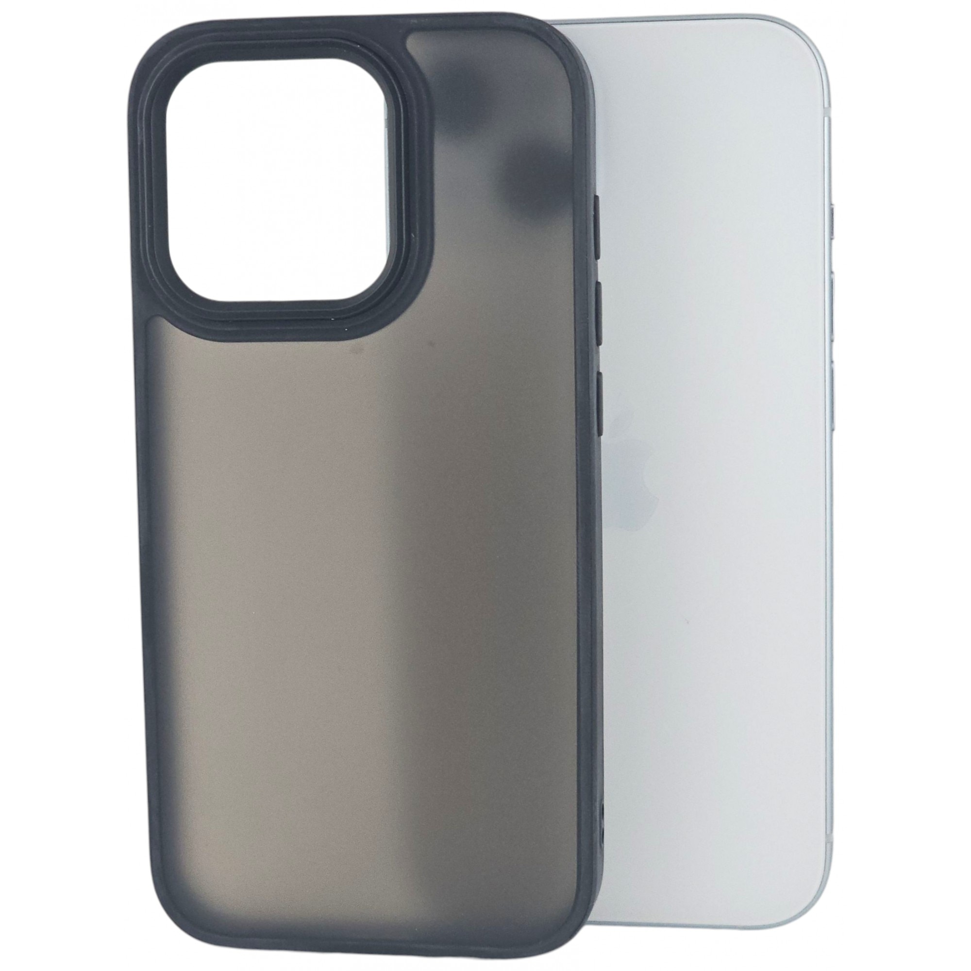 Husa de Protectie, Flippy, pentru iPhone 15 Pro, Satin Matte, din PC, Negru
