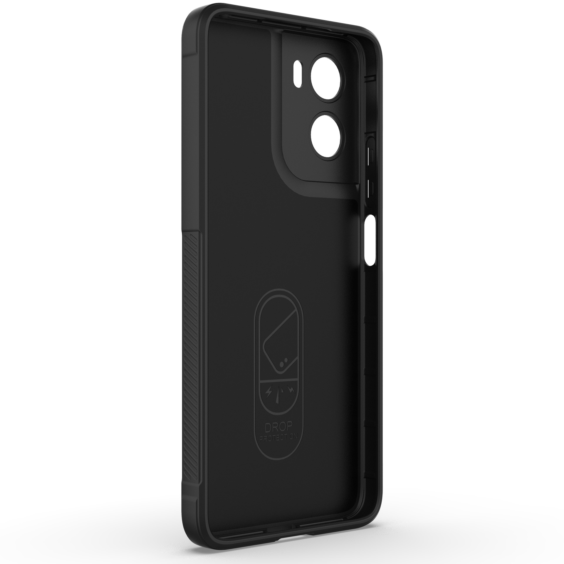 Husa telefon, pentru Motorola Moto G05 / E15, TPU moale, protecție completă, rezistent la șocuri, Negru intens