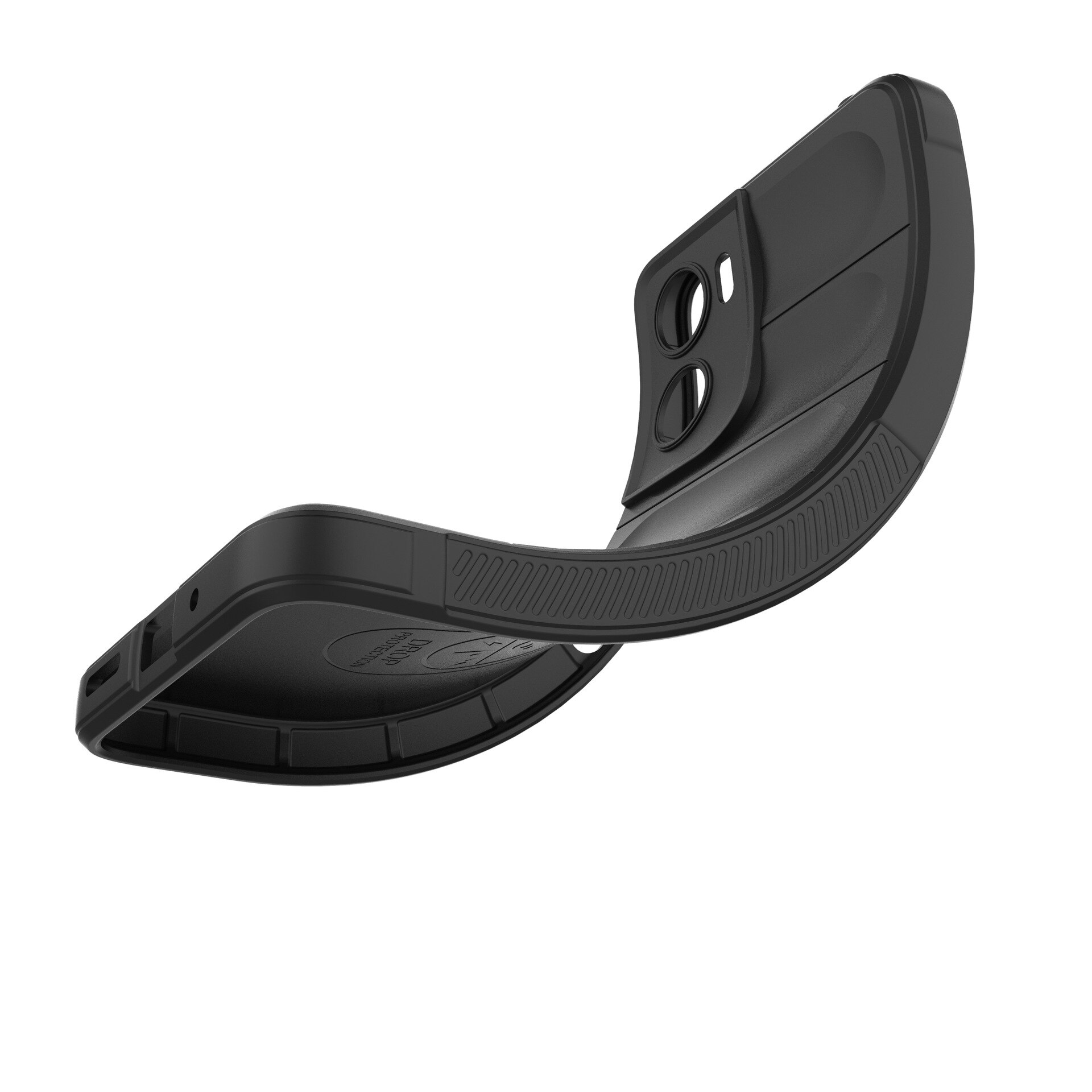 Husa telefon, pentru Motorola Moto G05 / E15, TPU moale, protecție completă, rezistent la șocuri, Negru intens