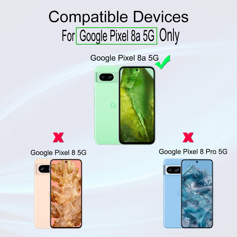 Folie Sticla Ibywind pentru Google Pixel 8a 5G, Pachet 2, Sticla Securizata, protectie pentru obiectiv, Montaj Usor, Duritate Militara, Ultra HD, Anti Zgarieturi, Anti Socuri