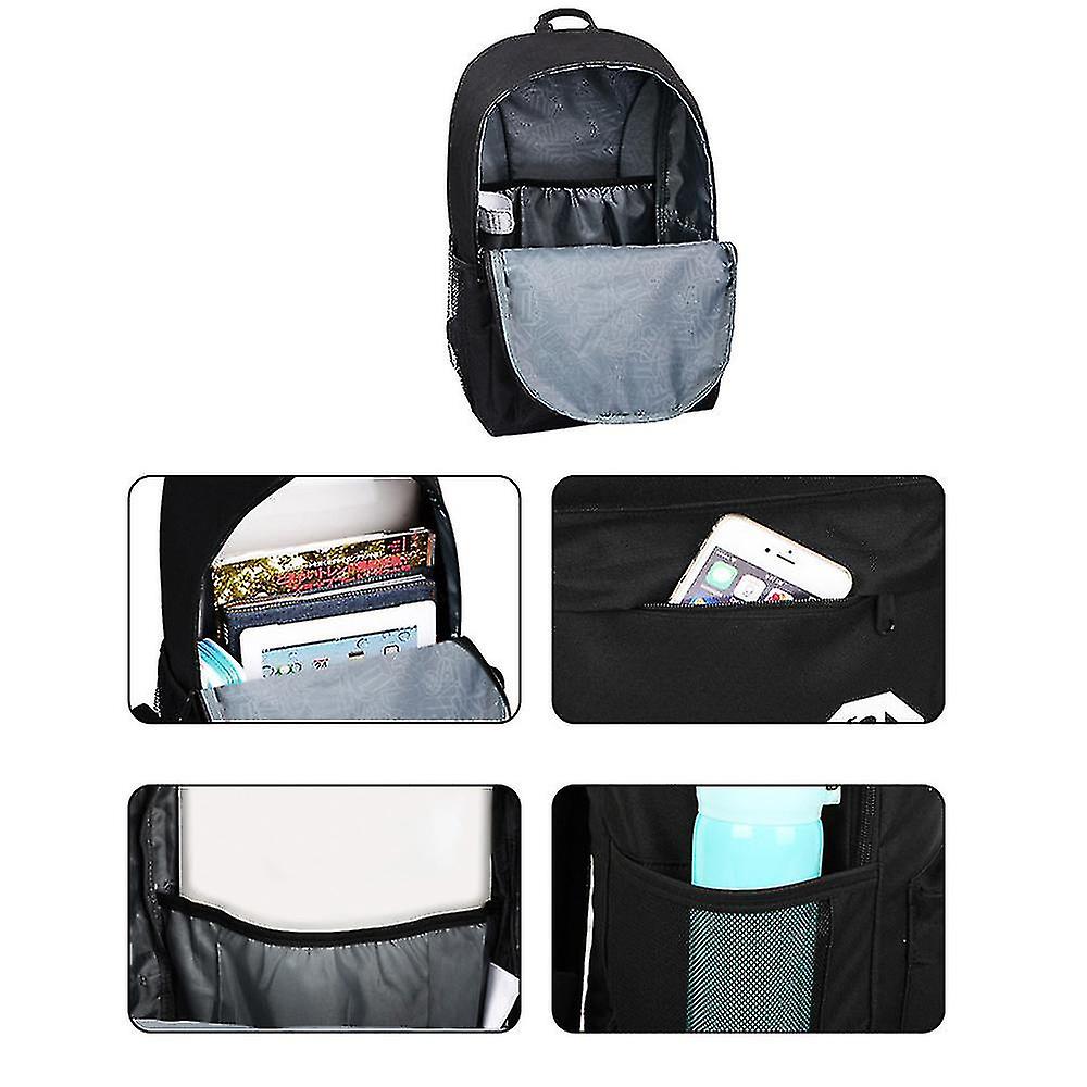 Rucsac laptop cu USB, negru, dimensiuni M 26x12x43cm, set cu penar si lacat