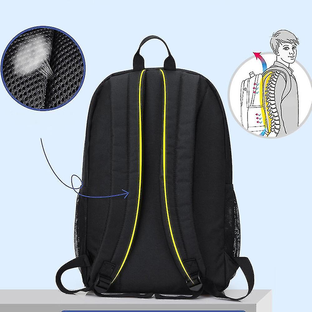 Rucsac laptop cu USB, negru, dimensiuni M 26x12x43cm, set cu penar si lacat