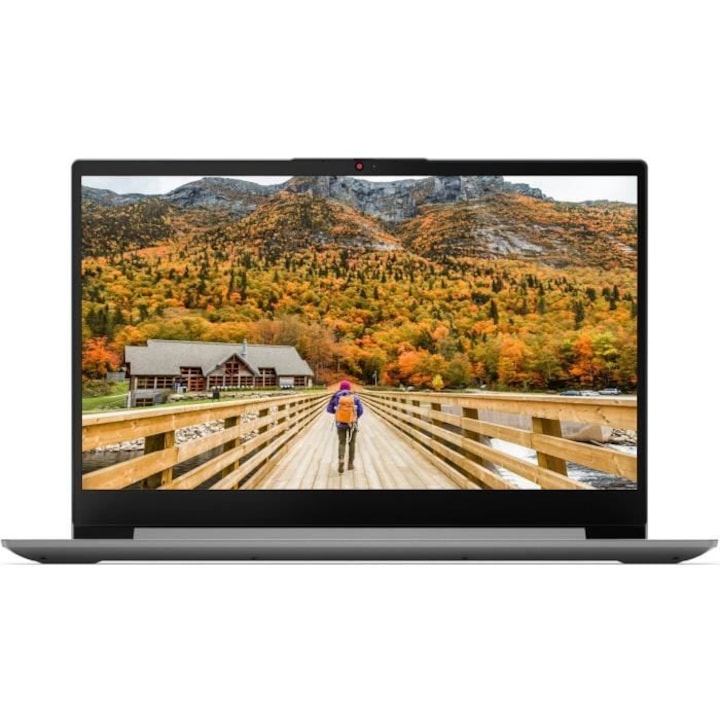 Laptop Lenovo Ultraportabil, 17inch FHD, AMD Ryzen 7-5700U, 8 GB RAM, 512 GB SSD