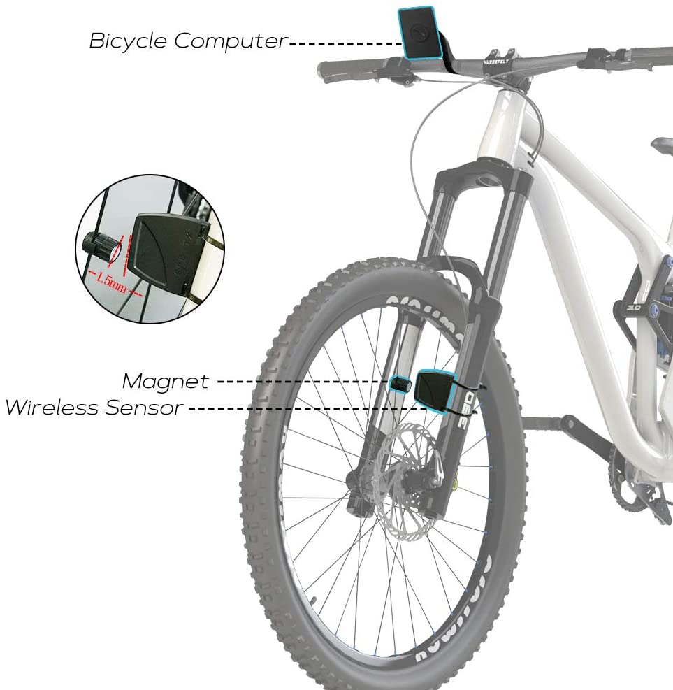 Computer pentru bicicleta Kastwill Wireless Bike Computer, Black