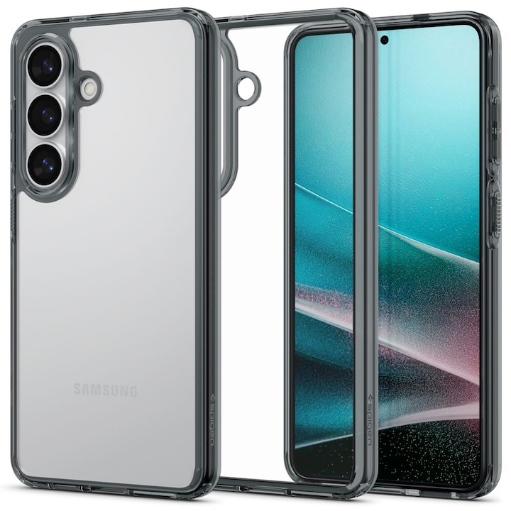 Husa pentru Samsung Galaxy S26, Spigen Ultra Hybrid, Calitate Premium, Transparent/Negru