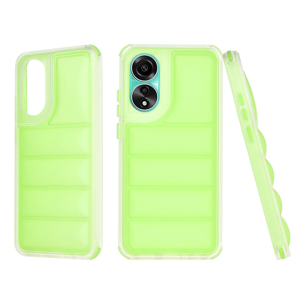 Husa Summer Vibes pentru Oppo A78 4G, Colorful Design, Festival Style, Bumper Antisoc, Verde