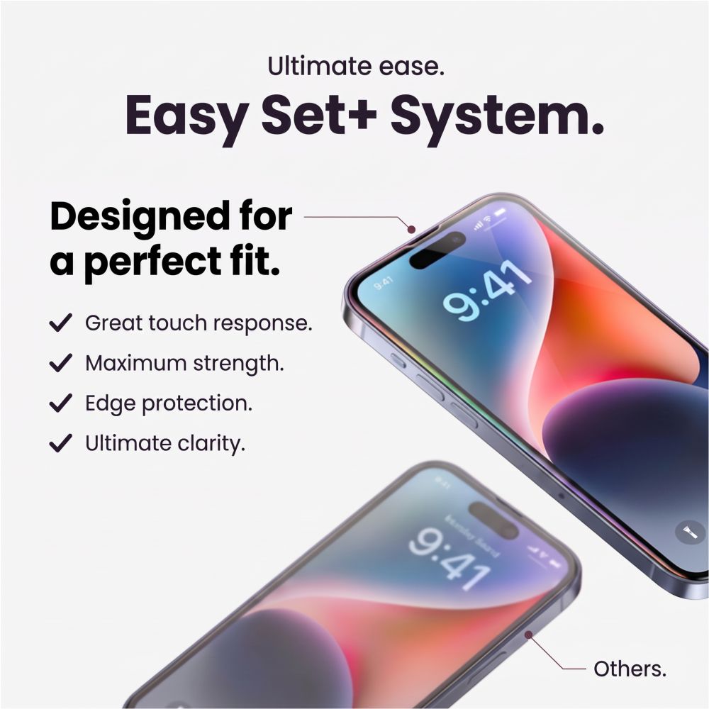 Set protectie 3in1 Tech-Protect Easy Set Plus, 2 folii sticla ecran + 1 folie sticla camera foto, compatibil cu Samsung Galaxy A27 5G, Transparent