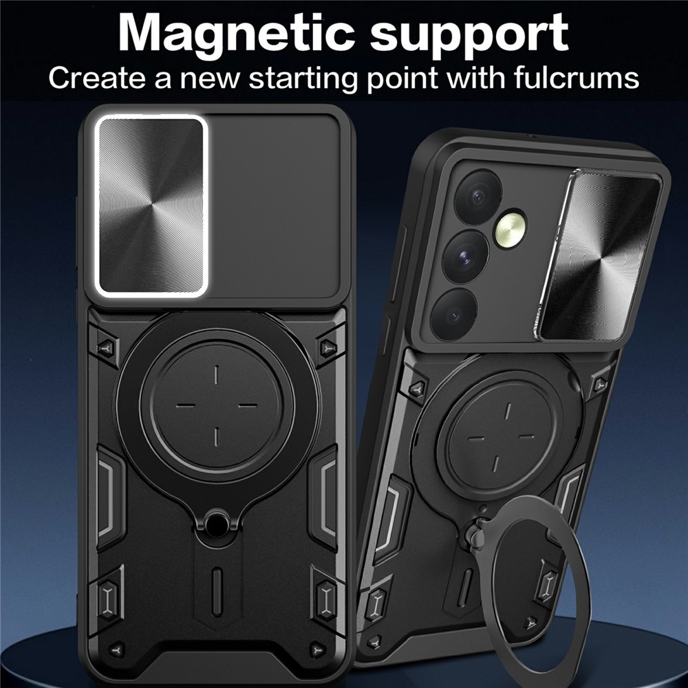 Husa pentru OnePlus 15R, SKYDDAR INNOVATION, CamGuard Pro, Inel Magnetic, Protectie Camera, set cu sticker, Albastru
