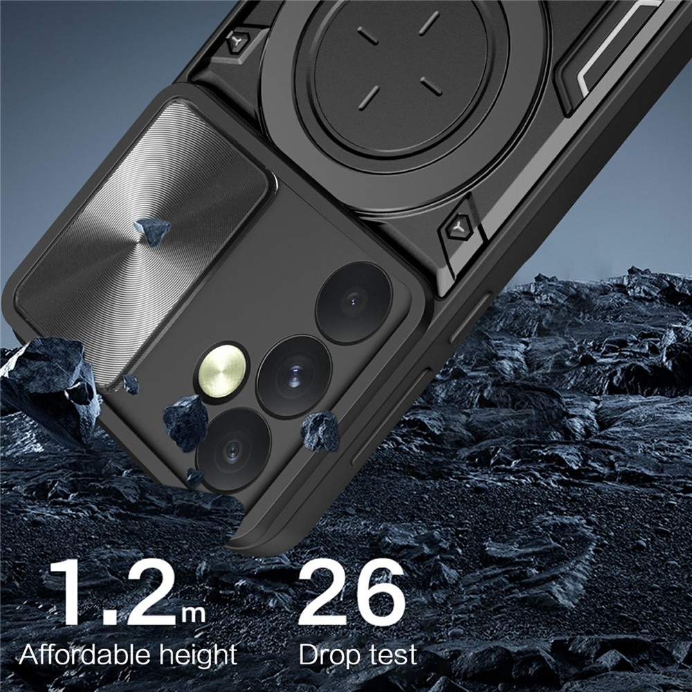 Husa pentru OnePlus 15R, SKYDDAR INNOVATION, CamGuard Pro, Inel Magnetic, Protectie Camera, set cu sticker, Albastru