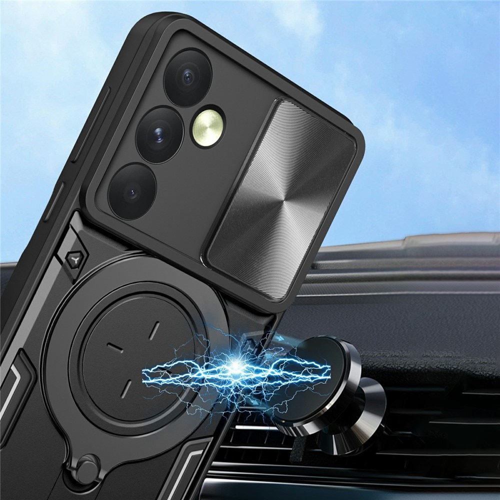 Husa pentru OnePlus 15R, SKYDDAR INNOVATION, CamGuard Pro, Inel Magnetic, Protectie Camera, set cu sticker, Albastru