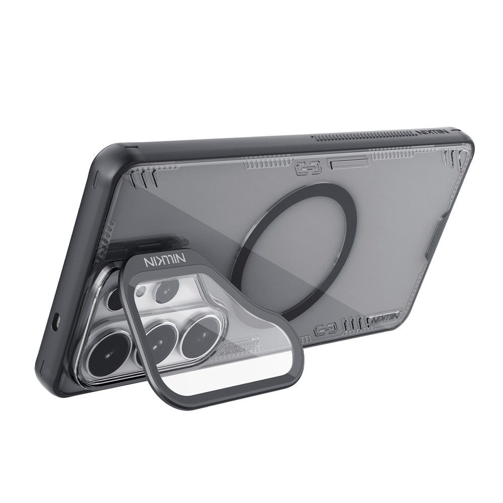 Carcasa Nillkin Iceblade Prop cu MagSafe, Camera Cover si Stand compatibila cu Samsung Galaxy S26 Ultra, Transparent / Negru