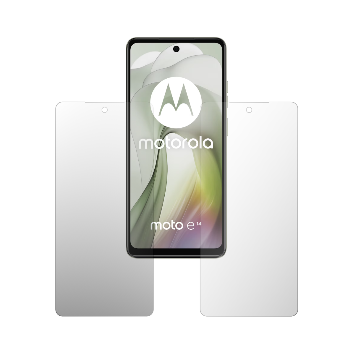 Set 2X Folie Protectie Ecran Folie24, pentru Motorola Moto E14, 1X Ultra-Clear + 1X Mata, Acoperire Case-Friendly ( Compatibile cu Carcasa ), Adezive, Flexibile cu Auto Regenerare