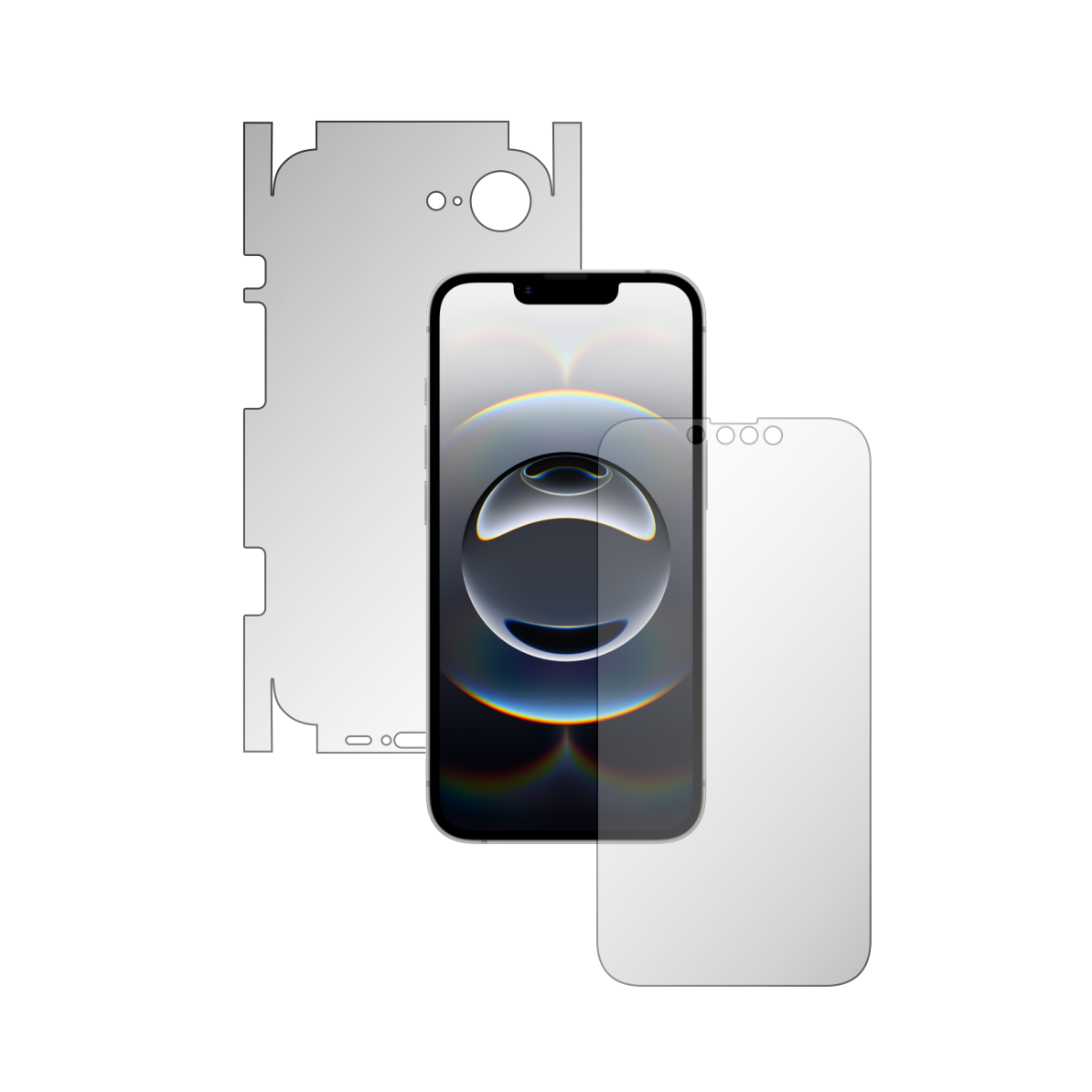 Folie de Protectie Full-Body Folie24, pentru Apple iPhone 16e, 1 Set Ultra-Clear cu Acoperire 360, Ecran + Spate si Laterale, Adezive, Flexibile cu Auto Regenerare