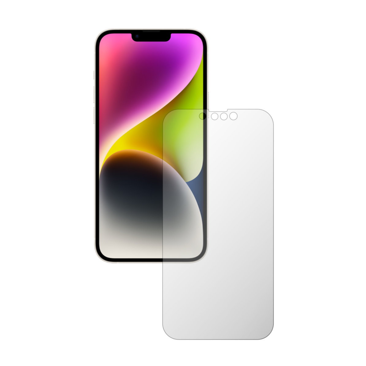Set 4X Folie Protectie Ecran Folie24, pentru Apple Iphone 14, 2X Ultra-Clear + 2X Mate, Acoperire Full-Display si Case-Friendly, Adezive, Flexibile cu Auto Regenerare