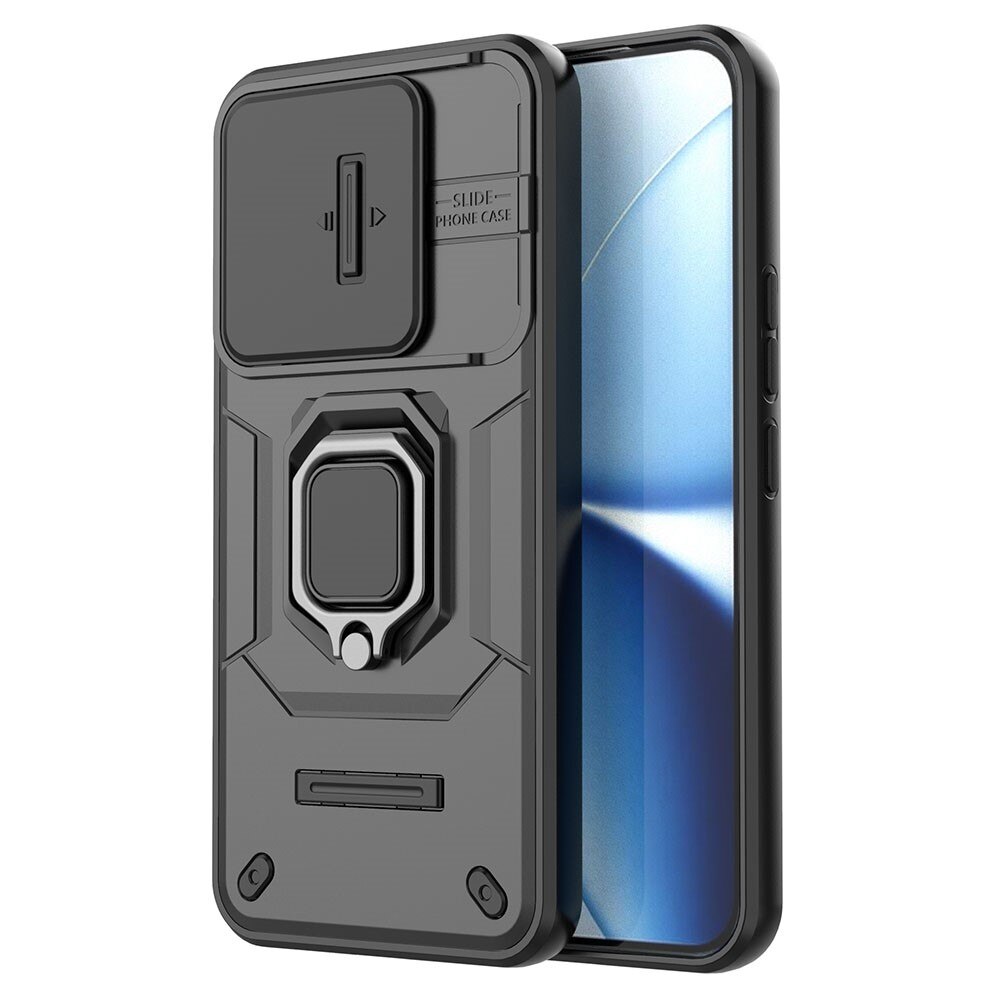Husa telefon Erbord Xiaomi Poco X8 Pro Max, negru, cu protectie camera si suport integrat