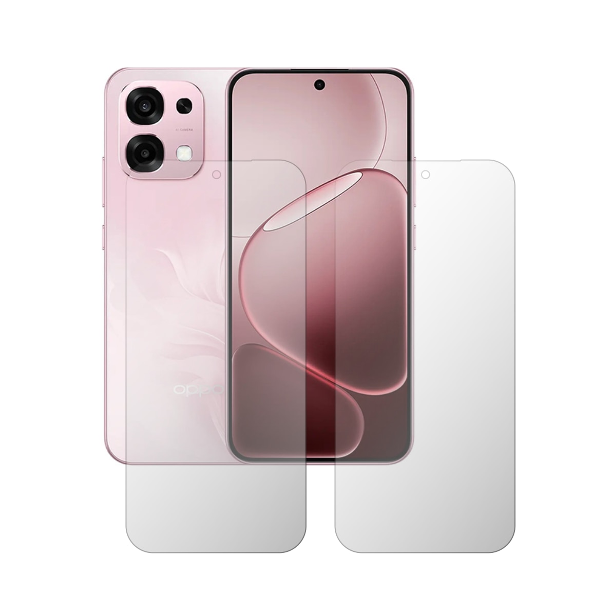 Set 2X Folie Protectie Ecran Folie24, pentru Oppo A6s, 1X Ultra-Clear + 1X Mata, Acoperire Case-Friendly ( Compatibile cu Carcasa ), Adezive, Flexibile cu Auto Regenerare