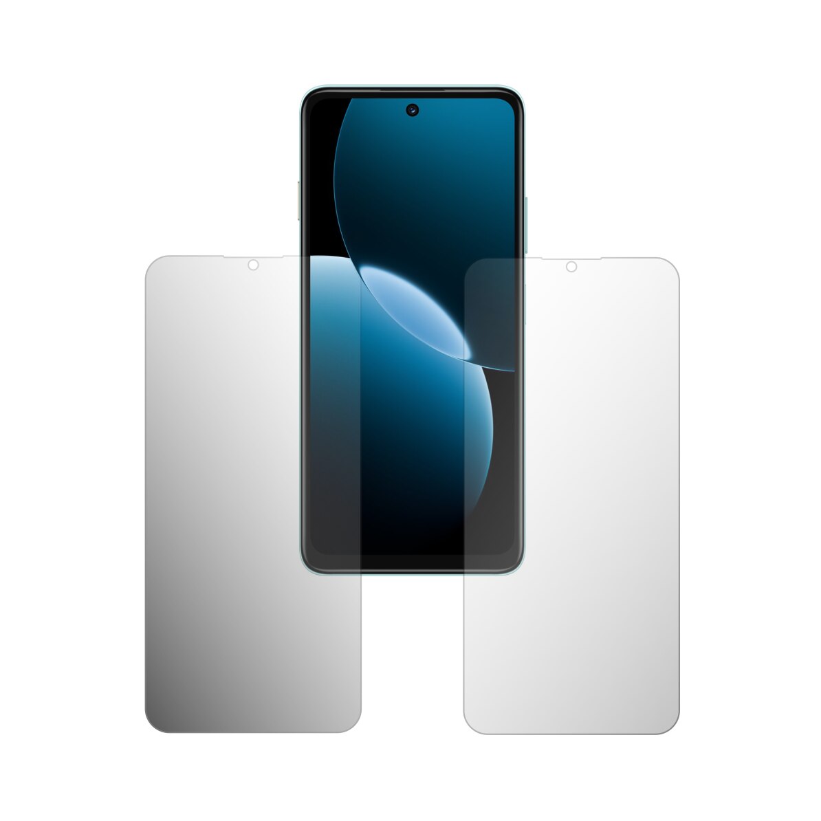 Set 2X Folie Protectie Ecran Folie24, pentru Huawei Enjoy 80, 1X Ultra-Clear + 1X Mata, Acoperire Totala Full-Display, Adezive, Flexibile cu Auto Regenerare