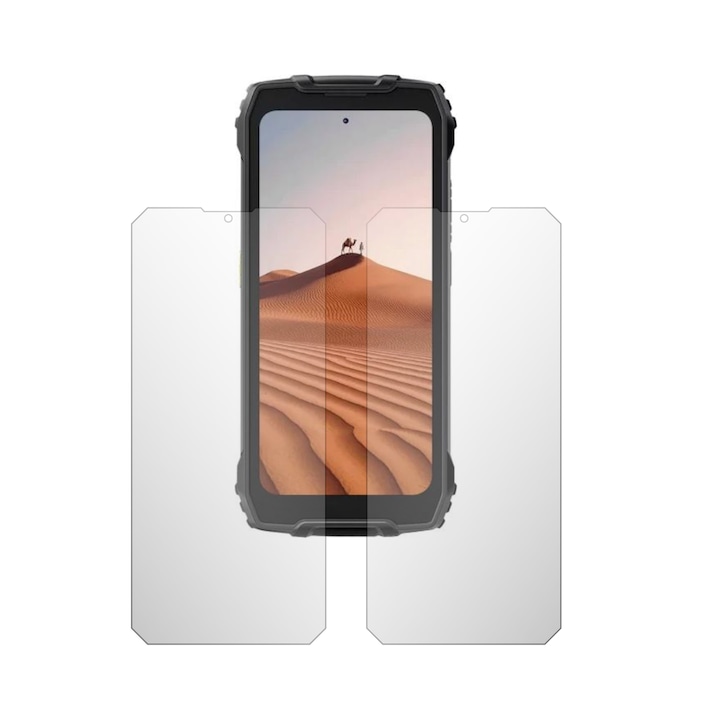 Set 2X Folie Protectie Ecran Folie24, pentru Blackview BL7000, 1X Ultra-Clear + 1X Mata, Acoperire Case-Friendly ( Compatibile cu Carcasa ), Adezive, Flexibile cu Auto Regenerare