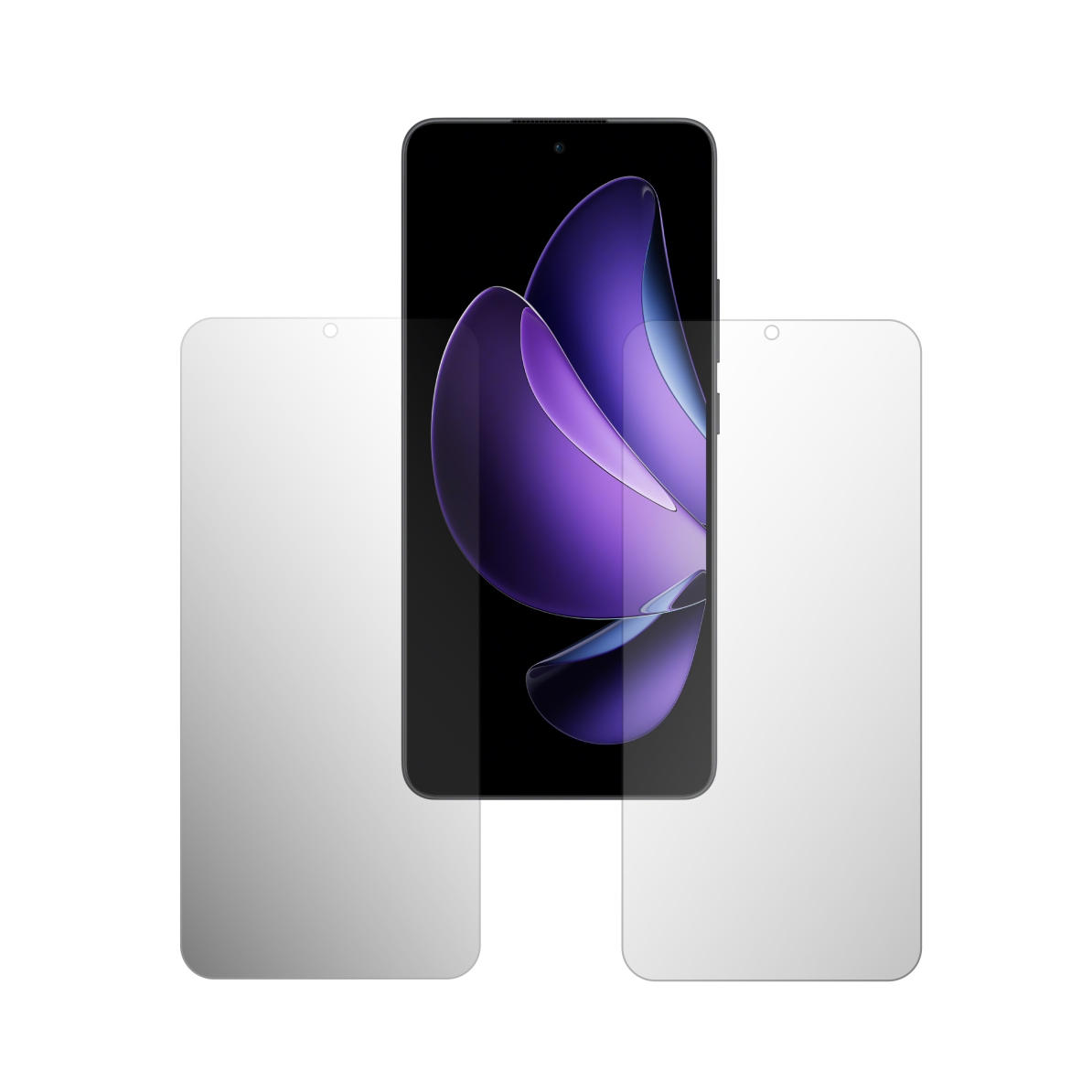 Set 2X Folie Protectie Ecran Folie24, pentru Oppo Reno13 Pro, 1X Ultra-Clear + 1X Mata, Acoperire Totala Full-Display, Adezive, Flexibile cu Auto Regenerare