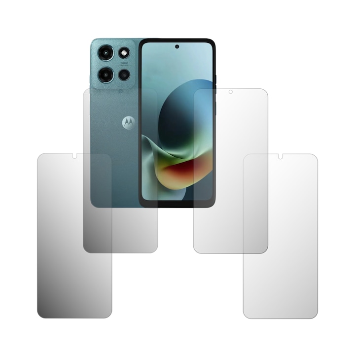Set 4X Folie Protectie Ecran Folie24, pentru Motorola Moto G (2026), 2X Ultra-Clear + 2X Mate, Acoperire Full-Display si Case-Friendly, Adezive, Flexibile cu Auto Regenerare