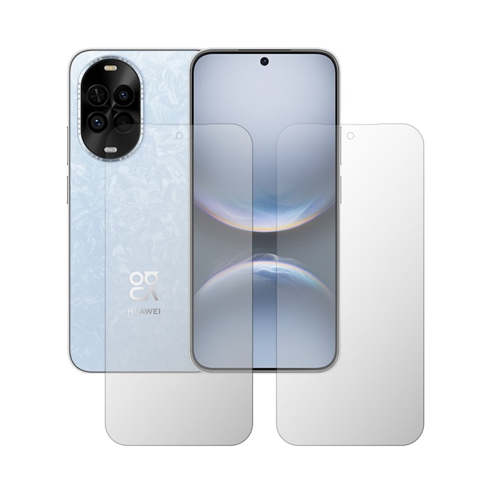 Set 2X Folie Protectie Ecran Folie24, pentru Huawei nova 14 Lite, 1X Ultra-Clear + 1X Mata, Acoperire Case-Friendly ( Compatibile cu Carcasa ), Adezive, Flexibile cu Auto Regenerare