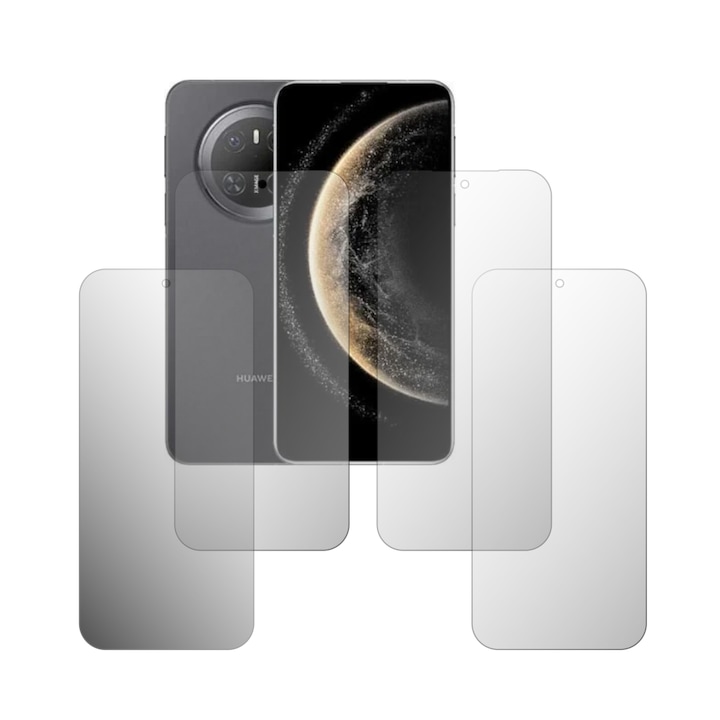 Set 4X Folie Protectie Ecran Folie24, pentru Huawei Mate 70 Air, 2X Ultra-Clear + 2X Mate, Acoperire Full-Display si Case-Friendly, Adezive, Flexibile cu Auto Regenerare