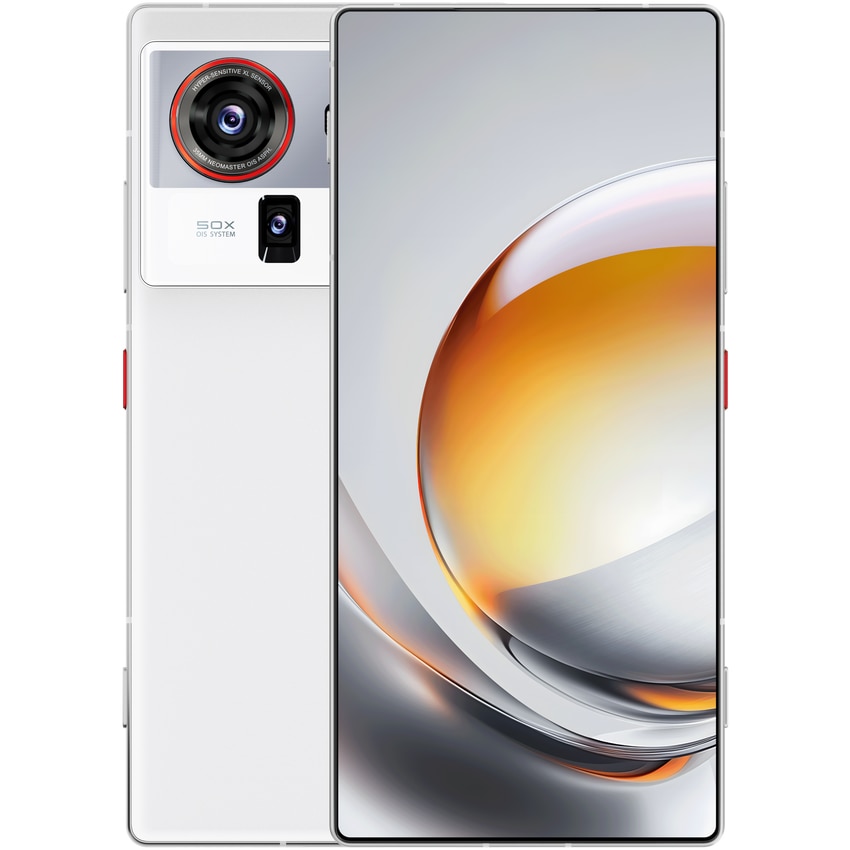Telefon Mobil ZTE nubia Z80 Ultra, 5G, Dual SIM, Procesor Snapdragon 8 Elite, Ecran AMOLED 6.85", 16GB RAM, 512GB Flash, Alb