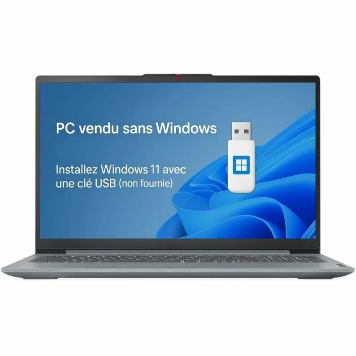 Laptop Lenovo 15,6", AMD Ryzen 5 7520U, 8 GB RAM, 512 GB SSD, gri