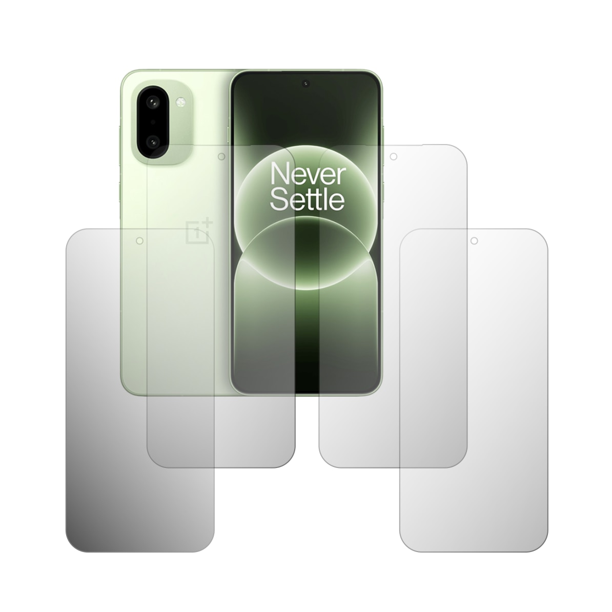 Set 4X Folie Protectie Ecran Folie24, pentru OnePlus Ace 6T, 2X Ultra-Clear + 2X Mate, Acoperire Full-Display si Case-Friendly, Adezive, Flexibile cu Auto Regenerare